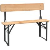 vidaXL 3-tlg. Biertisch-Set Klappbar Massivholz Tanne