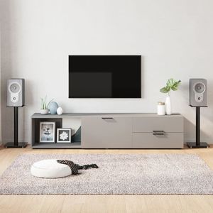 Luidsprekerstandaards - Gehard Glas - Aluminium - Draadbeheer