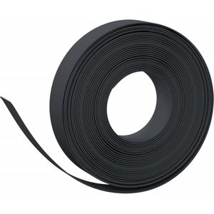 Tuinbegrenzing 10 m 10 cm polyetheen zwart