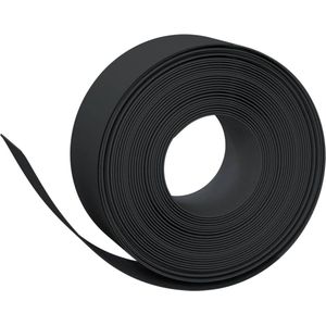 Tuinrand 10 m 20 cm polyetheen zwart