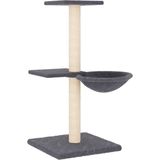 vidaXL Kratzbaum mit Sisal-Kratzsäulen Dunkelgrau 72 cm