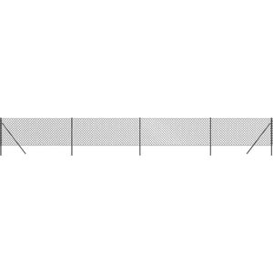 Maschendrahtzaun Anthrazit 1x10 m Vidaxl