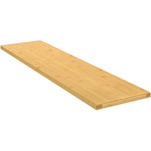 vidaXL - Wandschap - Bamboe - 80x20x1,5 cm