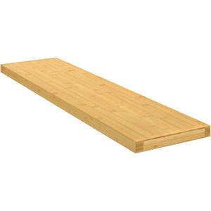 Wandplank - Bamboe - Zwevend - Natuurlijk - Uniek Design