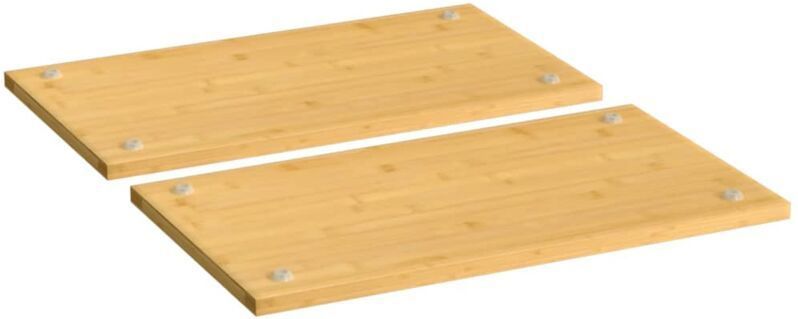 vidaXL - Kookplaatafdekkingen - 2 Stuks - Bamboe