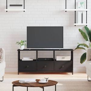 Vidaxl - TV-Schrank Schwarz 102x33x45 cm Holzwerkstoff und Eisen