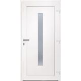 vidaXL Haustür Weiß 98x200 cm PVC