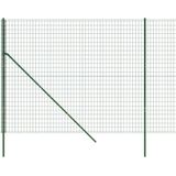 vidaXL-Draadgaashek-2x25-m-gegalvaniseerd-staal-groen