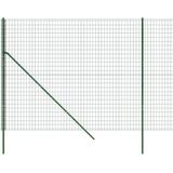 vidaXL Draadgaashek 2,2x25 m gegalvaniseerd staal groen