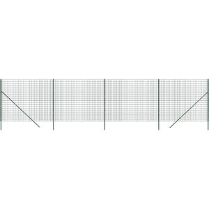 vidaXL Draadgaashek 1,6x10 m gegalvaniseerd staal groen