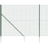 vidaXL - Draadgaashek - met - grondankers - 1,6x10 - m - groen