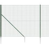 vidaXL Draadgaashek met grondankers 1,6x10 m groen