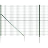 vidaXL-Draadgaashek-met-grondankers-1,6x10-m-groen