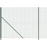 vidaXL Draadgaashek met flens 2,2x10 m groen