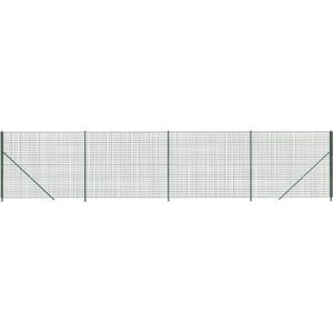 vidaXL Draadgaashek met flens 2,2x10 m groen