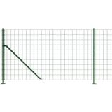 vidaXL Draadgaashek met flens 1,1x10 m groen