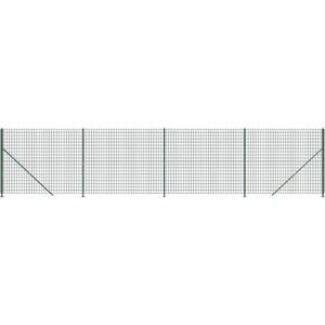 vidaXL Draadgaashek met flens 1,6x10 m groen