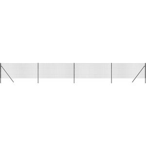 vidaXL-Draadgaashek-1,1x10-m-gegalvaniseerd-staal-antracietkleurig