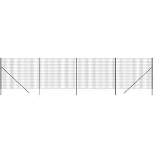 vidaXL-Draadgaashek-1,4x10-m-gegalvaniseerd-staal-antracietkleurig