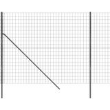 vidaXL Draadgaashek 1,4x25 m gegalvaniseerd staal antracietkleurig
