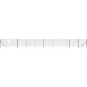 vidaXL Draadgaashek 2x25 m gegalvaniseerd staal antracietkleur