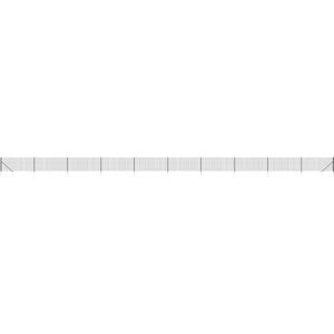 vidaXL Draadgaashek met grondankers 1,1x25 m antracietkleurig