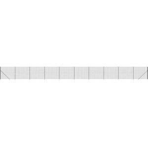 Maschendrahtzaun mit Bodenhülsen Anthrazit 1,4x25 m Vidaxl