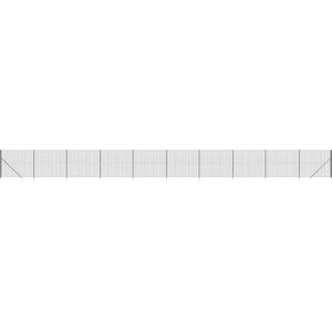 vidaXL Draadgaashek met grondankers 1,8x25 m antracietkleurig