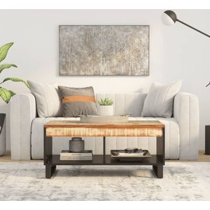 vidaXL Couchtisch 90x50x40 cm Massives Altholz