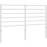 vidaXL Kopfteil Metall Weiß 150 cm