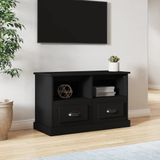 vidaXL TV-Schrank Schwarz 80x35x50 cm Holzwerkstoff