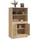 vidaXL Highboard Sonoma-Eiche 60x35,5x103,5 cm Holzwerkstoff