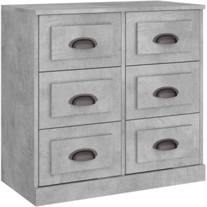 vidaXL - Dressoirx35,5x67,5 - cm - bewerkt - hout - betongrijs