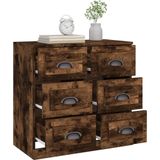 vidaXL Sideboard Räuchereiche 70x35,5x67,5 cm Holzwerkstoff