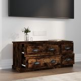 VidaXL Tv-meubel 100x35,5x45 cm - Bewerkt Hout - Gerookt Eikenkleurig