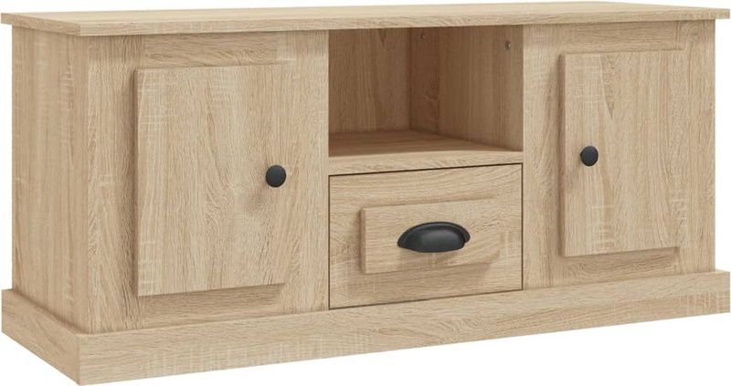 vidaXL TV-Schrank Sonoma-Eiche 100x35,5x45 cm Holzwerkstoff