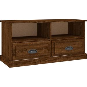 vidaXL-Tv-meubel-93x35,5x45-cm-bewerkt-hout-bruin-eikenkleur