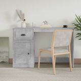 Vidaxl - Schreibtisch mit Schublade Betongrau 115x50x75 cm Holzwerkstoff