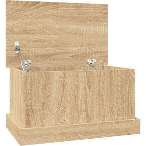 vidaXL - Opbergbox - Sonoma Eikenkleurig - Bewerkt Hout