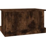 VidaXL Opbergbox 50x30x28 cm - Bewerkt Hout - Gerookt Eikenkleurig