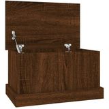 vidaXL Opbergbox 50x30x28 bewerkt hout bruin eikenkleur