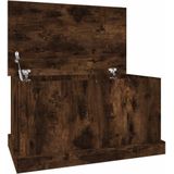 VidaXL Opbergbox 70x40x38 cm - Bewerkt Hout - Gerookt Eikenkleurig