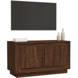 VidaXL Tv-meubel 80x35x45 cm - Bewerkt Hout - Bruineikenkleurig