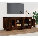 vidaXL Tv-meubel 102x35x45 cm bewerkt hout gerookt eikenkleurig