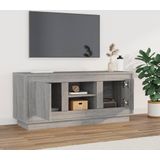 vidaXL-Tv-meubel-102x35x45-cm-bewerkt-hout-grijs-sonoma-eikenkleurig