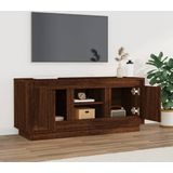 vidaXL Tv-meubel 102x35x45 cm bewerkt hout bruin eikenkleur