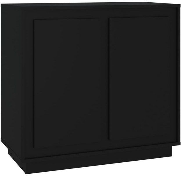 vidaXL Sideboard Schwarz 80x34x75 cm Holzwerkstoff