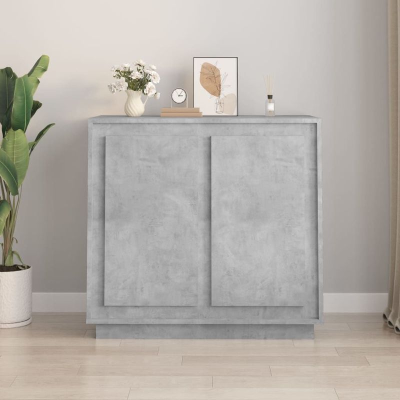 Sideboard Betongrau 80x34x75 cm Holzwerkstoff Vidaxl