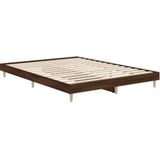 vidaXL Bettgestell ohne Matratze Braun Eiche 140x190 cm Holzwerkstoff