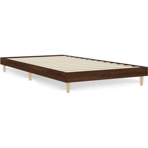 VidaXL Bedframe Bewerkt Hout Bruineikenkleurig 90x190 cm